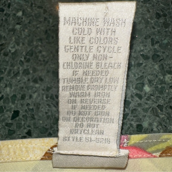 2 for $26 J. Jill Yellow Floral A-line Tencel Spring Summer Lightweight Skirt 10 - Picture 6 of 6